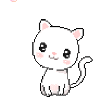 Blush Cat animated GIF