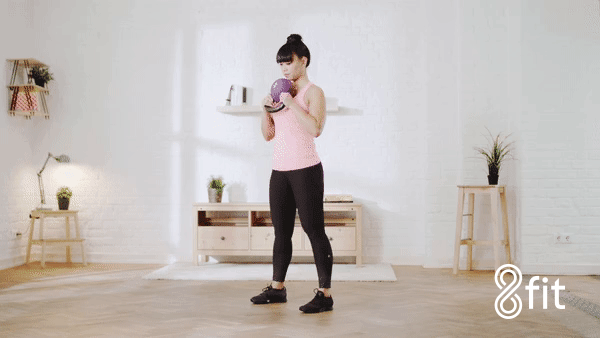 fitness squat gif by 8fit