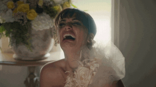 bride crying