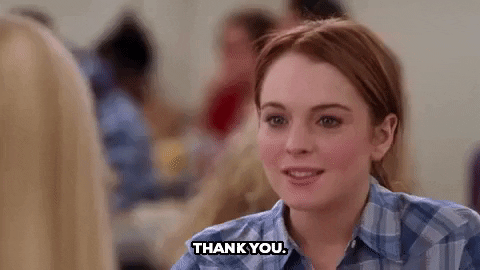 Lindsay Lohan Porn Gif - mean girls, thank you, lindsay lohan, mean girls movie, cady heron Gif For  Fun â€“ Businesses in USA