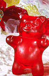 gummy bear eating GIF