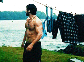 hairy muscle man
