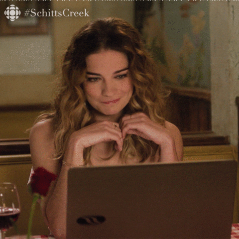 Woman using computer to video chat