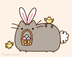 Cat Easter animated GIF