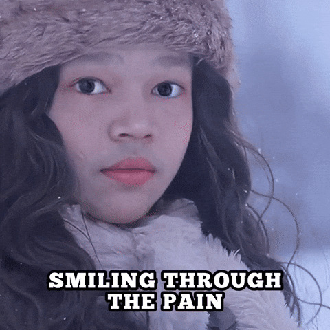 Smiling Through The Pain Gifs Get The Best On Giphy