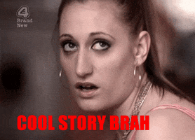 Cool Story Bro Fake Interest animated GIF