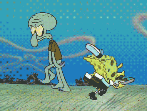 spongebob squarepants pizza gif