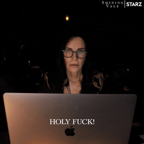 Shocked Courteney Cox By Shining Vale Find Share On Giphy