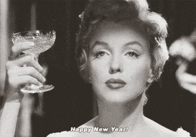 Happy New Year Marilyn Monroe animated GIF