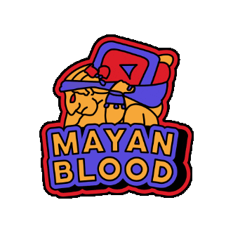 Blood Mayan Sticker by Chispa App