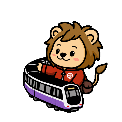 Train Lion Sticker by KenShop SG
