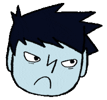 Angry Illustration Sticker