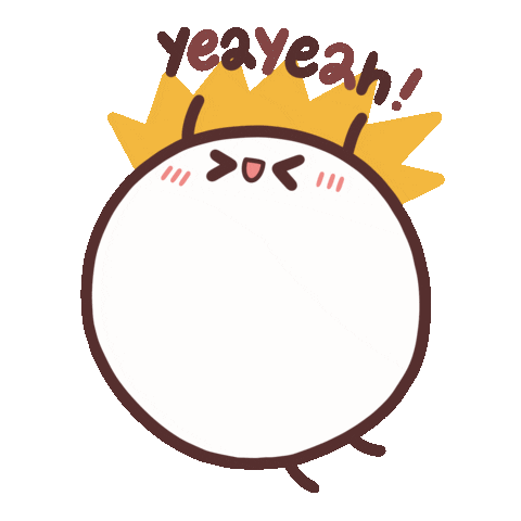 Excited Sticker