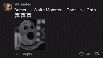 Goth Godzilla GIF