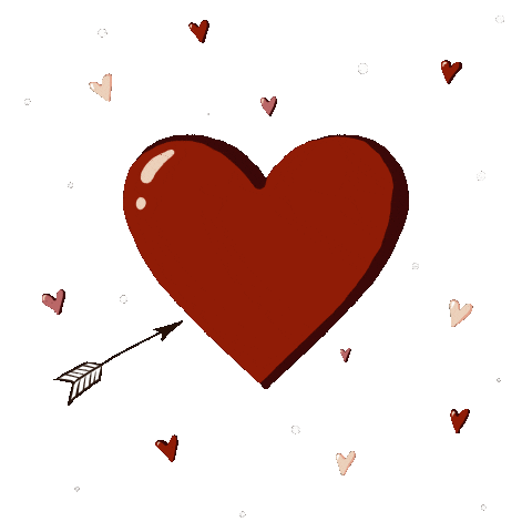 In Love Hearts Sticker