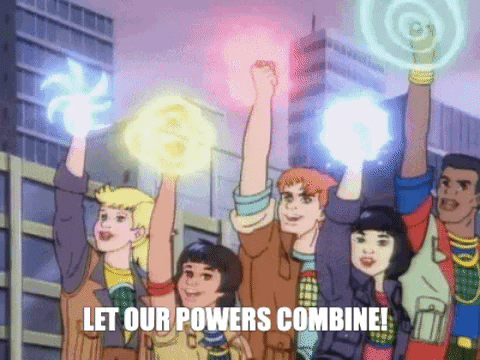 Let-our-powers-combine GIFs - Get the best GIF on GIPHY