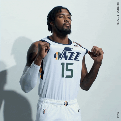 Derrick Favors Sport GIF by Utah Jazz