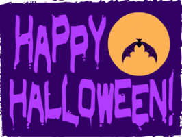 Flying Bat Halloween GIF by That Hominid