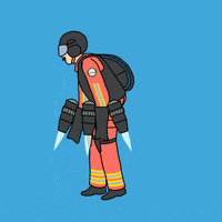 Flying Iron Man GIF by Andrew Bell