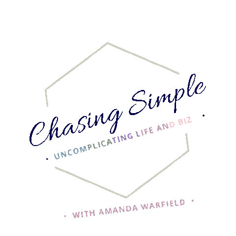 Chasing Simple Sticker by Amanda Warfield