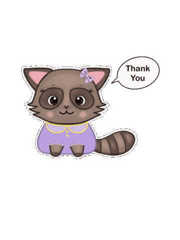 Original Art Thank You Sticker