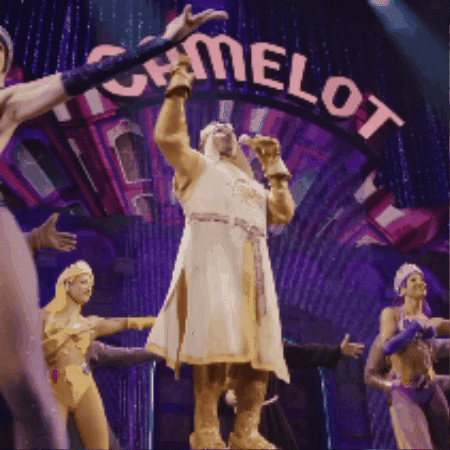 Happy Dance GIF by Monty Python's Spamalot