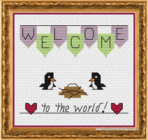 New Baby Congratulations GIF by Cross Stitch Sanctuary