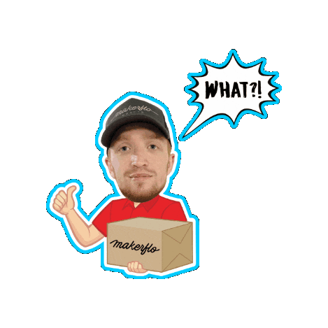 Surprise What Sticker by MakerFlo