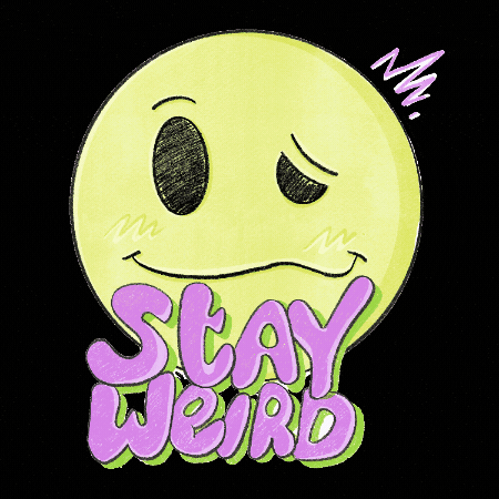 Emoji Stay Weird GIF by NoFuss