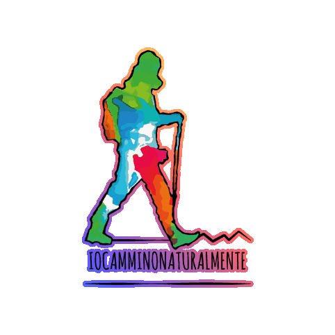 Logo Rainbow Sticker by IoCamminoNaturalMente