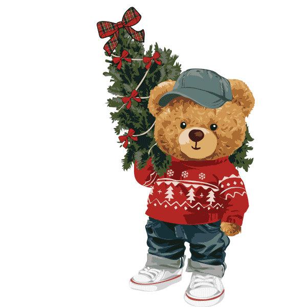 Christmas Tree Bow Sticker by Schoolgirl Style Classroom Decor