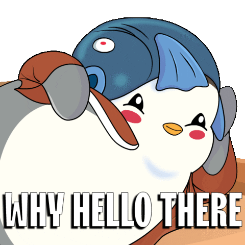 I See You Hello GIF by Pudgy Penguins