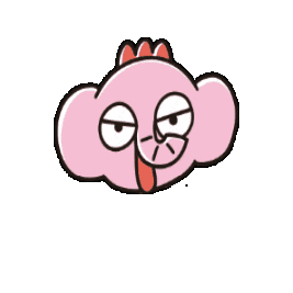 ピンク 笑う Sticker by PHADS