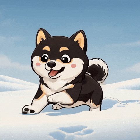 Snow Day Dog GIF by Manyu