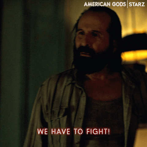 Ready To Fight Season 3 GIF by American Gods