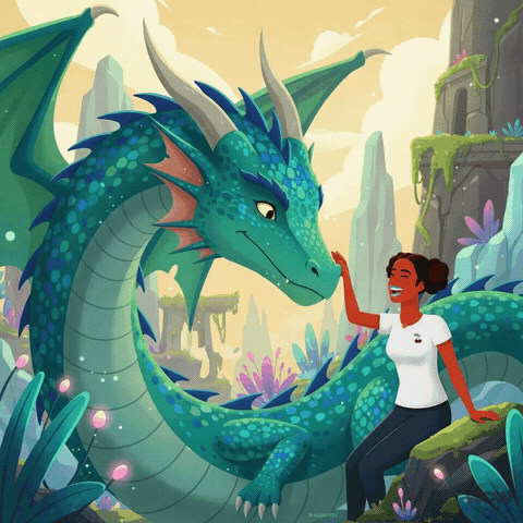 Dragon Playing GIF by World Of Women