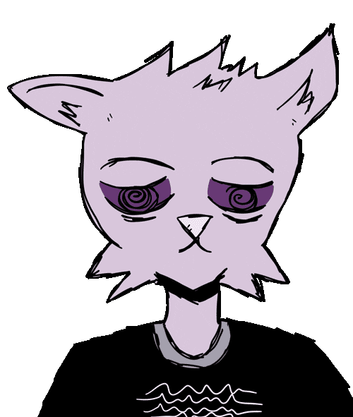 Sad Cat Sticker by Matt