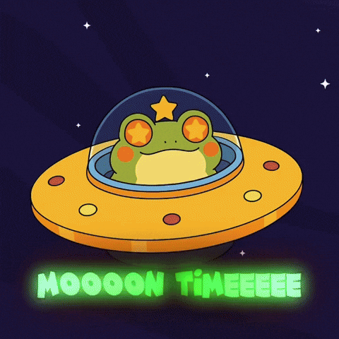 To The Moon Vibes GIF by Tamitos