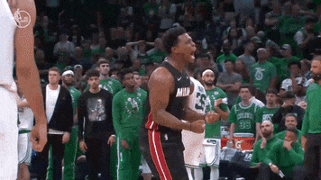 Yell Lets Go GIF by Miami HEAT