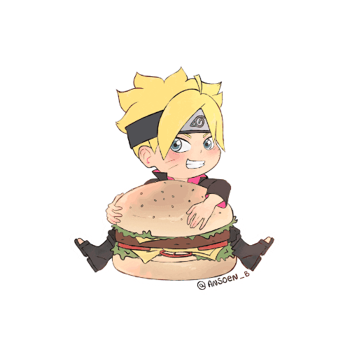 Burger Sticker