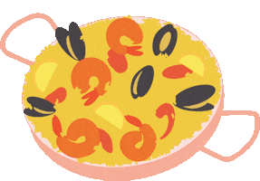 Dinner Spain Sticker by Bijkeesje