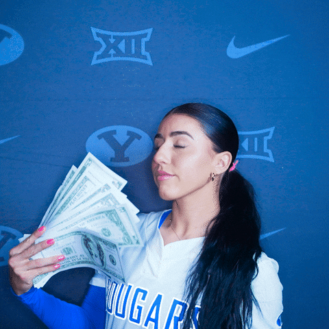 Money Fan GIF by BYU Cougars