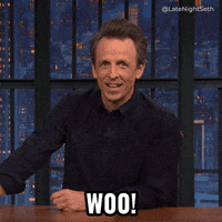 Excited Party GIF by Late Night with Seth Meyers