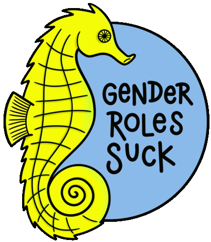 Sea Creature Gender Stereotypes Sticker