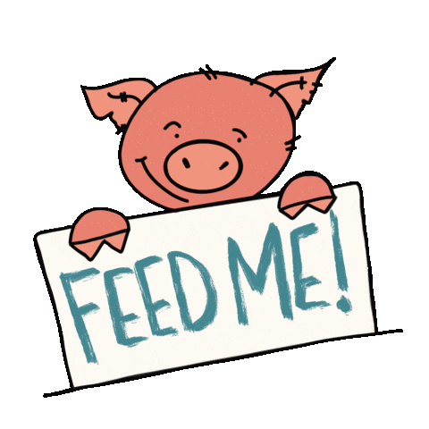 Hungry Feed Me Sticker