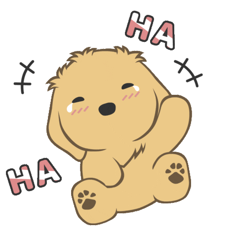 Happy Dog Sticker by kesanitw