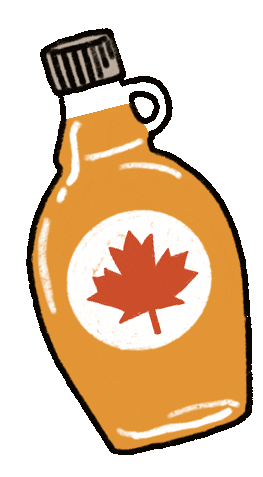 Maple Syrup Canada Sticker by maplefromcanadajp for iOS & Android | GIPHY