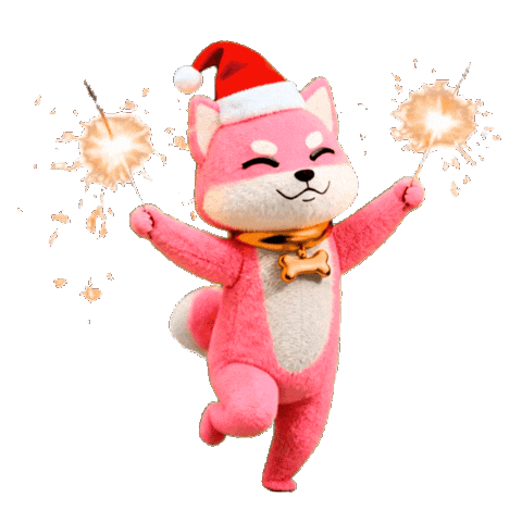 Akita Inu Christmas Sticker by yonagunifiesta