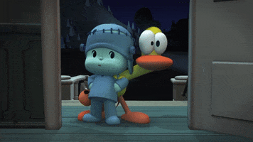 Scared Trick Or Treat GIF by Pocoyo