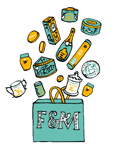 Illustration Shopping Sticker by Fortnum & Mason